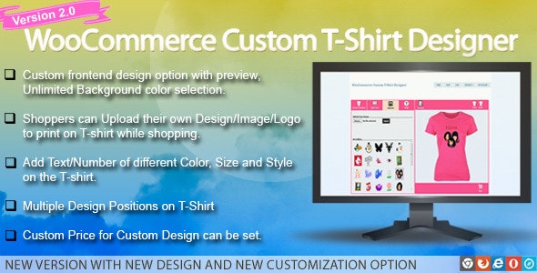 WooCommerce Custom T Shirt Designer Makaz